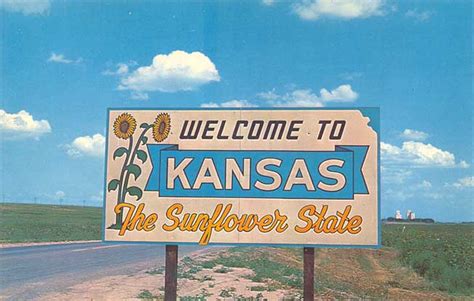 Postcard Gems Welcome To Kansas