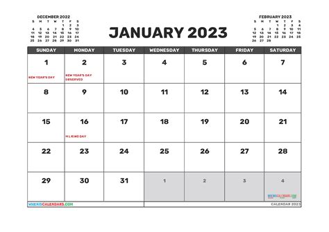 2023 Calendar Pdf Word Excel Zohal