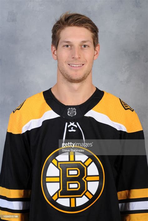 Wiley Sherman Of The Boston Bruins Poses For His Official Headshot