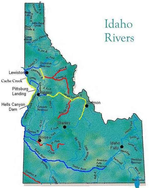 Idaho Rivers Access Map