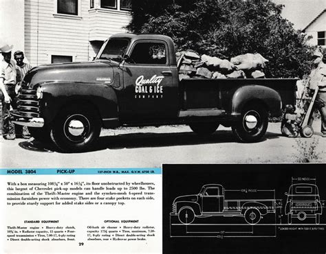 Nostalgia On Wheels 1950 Chevrolet Trucks Brochure Medium Duty