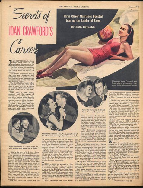 Police Gazette 10 1946 Lucille Ball Joan Crawford Joe Licausi Ted Lewis