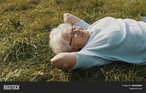 Cool Grandma Lying On Image And Photo Free Trial Bigstock