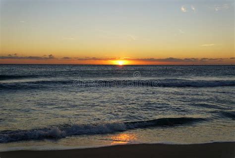 Beautiful Sunrise At Fort Lauderdale Beach Florida Us Stock Photo