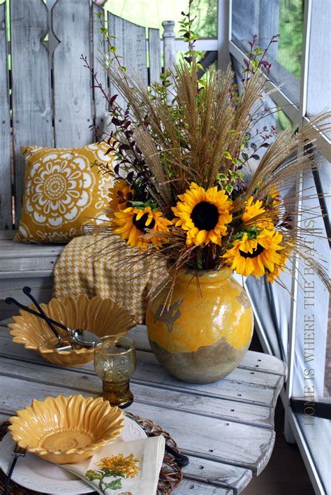 Sunflowers On The Porch Fall Decor Decor French Country Decorating