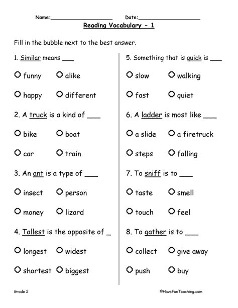 Collection Of Synonym Worksheet For Grade 2 Worksheets Samples