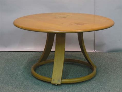 Mid century end table heywood wakefield style side tables $0 (sea > burien). Heywood-Wakefield champagne round coffee table | #1273936