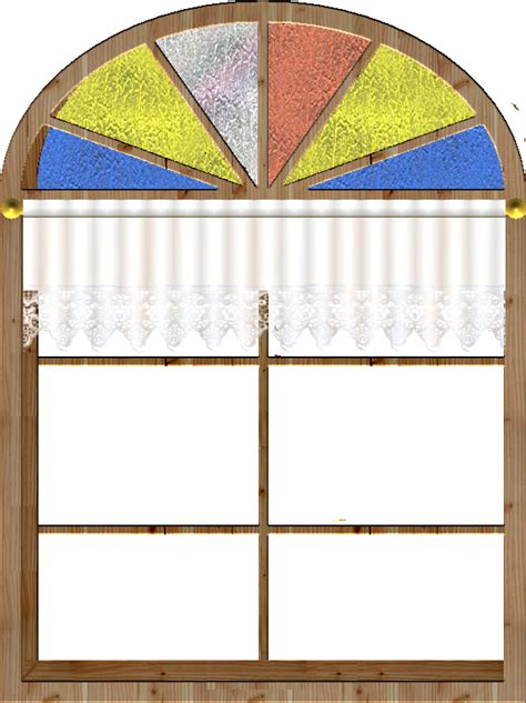 Download Transparent Window Curtain Stainedglass Arch Pngkit