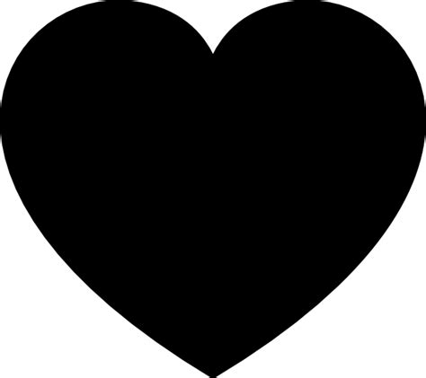 Download icons in all formats or edit them for your designs. Black Heart Clip Art at Clker.com - vector clip art online ...
