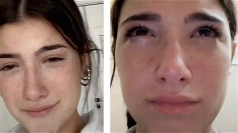 Charli Damelio Gets Emotional On Tiktok Crying Youtube