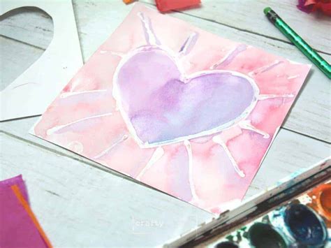 Easy Glue Resist Watercolor Painting Idea For Kids Crafty Art Ideas