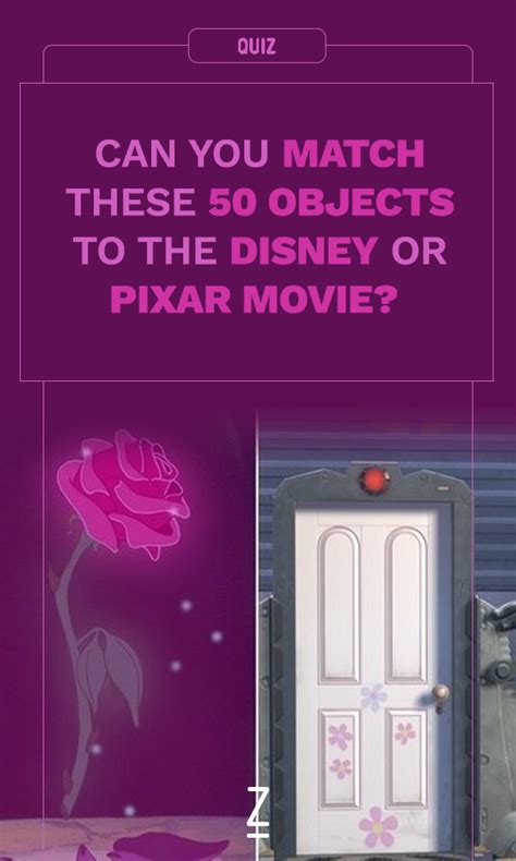 Can You Match These 50 Objects To The Disney Or Pixar Movie Disney Fun Facts Pixar Movies
