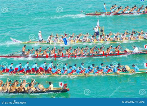 Chinese Dragon Boat Editorial Photography Image Of Playing 30600327