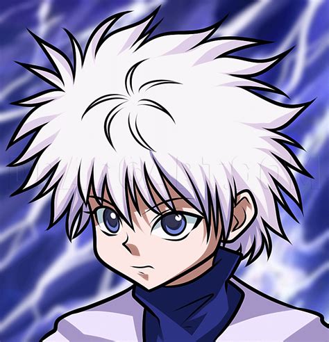 How To Draw Killua Zoldyck From Hunter X Hunter Step By Step Drawing