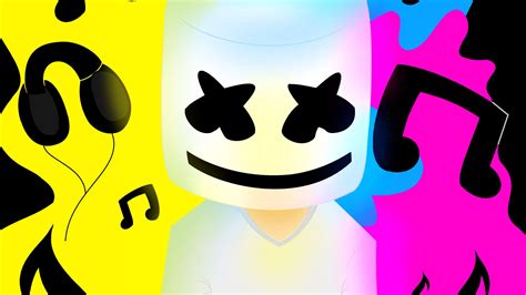 Desktop Wallpaper Marshmello Music Dj Digital Art Colorful 5k Hd