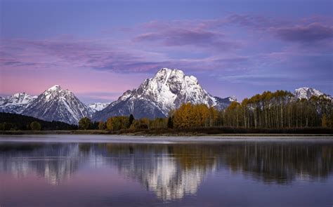 Autumn Sunrise At Oxbow Bend Grand Tetons National Park 5442x3401 Oc