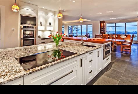 Enjoy our inspirational gallery of 55 kitchen island units that are as practical as they are stylish. interesting island, cooktop, etc | Kitchen island with ...