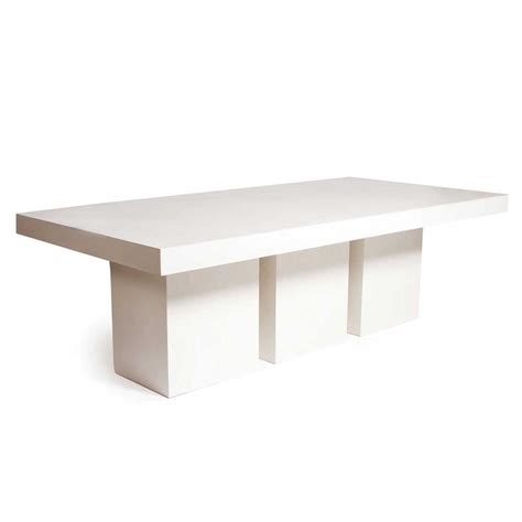 Maybe you would like to learn more about one of these? Cyrus Modern Rectangular White Concrete Outdoor Dining Table