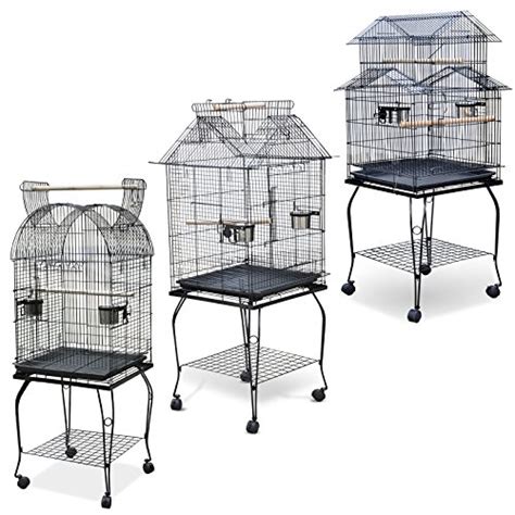 Popamazing Large Pet Bird Budgie Canary Aviary Parrot Cage Open Top