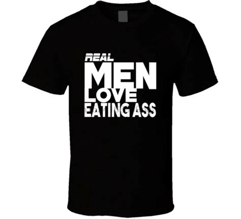 real men love eating ass mens black tshirt aliexpress