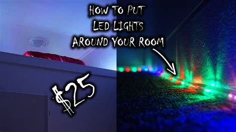 How To Put Led Lights Around Your Room 25 Youtube