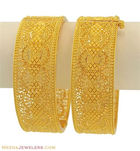Indian Gold Kadas 22kt Kadas Gold Jewelry Fashion