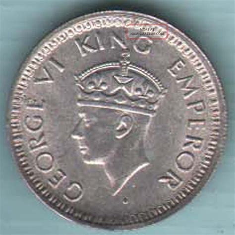 British India 1944 14 Rupee Kg Vi Bombay Rare Silver Coin Z 13
