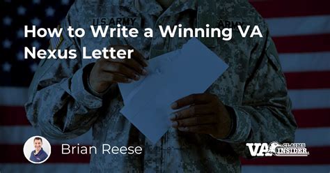 How To Write A Winning Va Nexus Letter