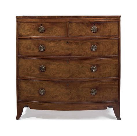 A George Iii Mahogany Bow Front Chest Of Drawers Circa 1800 Christies