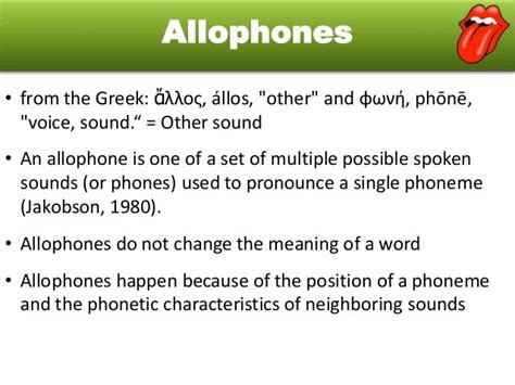 What Is Allophones