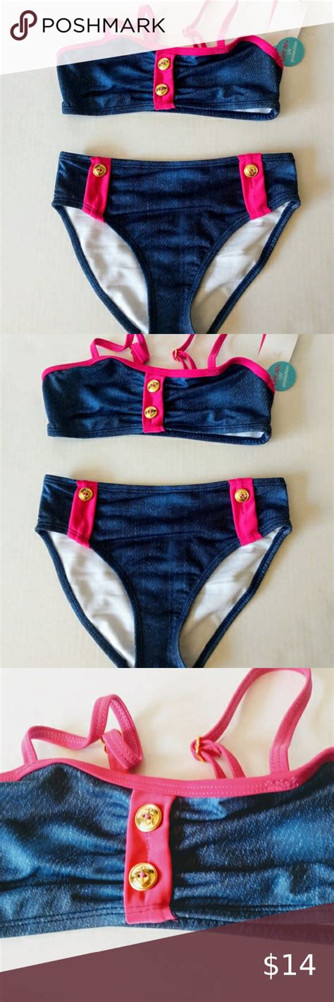 🎄 416 Jantzen Girls Two Piece Swimsuit 7