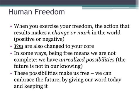 Ppt Part 2 Human Freedom Powerpoint Presentation Free Download Id