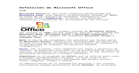 Definición De Microsoft Office Doc Document