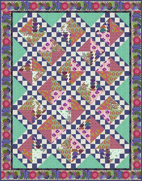 Anna Maria Horner Song And Dance Quilt Kit In Jade