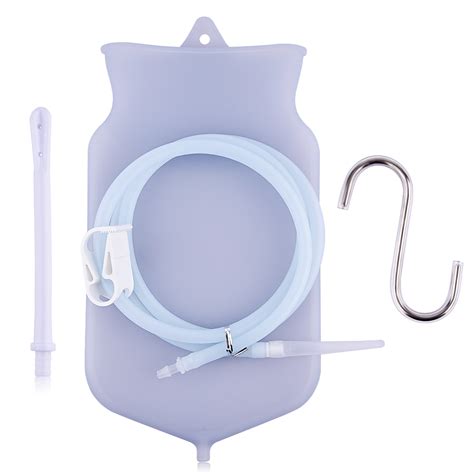Medical Grade Silicone Enema Bag Soft Reusable Douche Colonic Cleansing