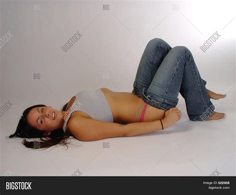 Woman Taking Off Jeans Image Photo Free Trial Bigstock