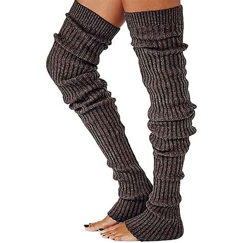 Hirigin Women Cable Knitted High Boot Socks Extra Long Winter Over Knee Stockings Leg Warmers
