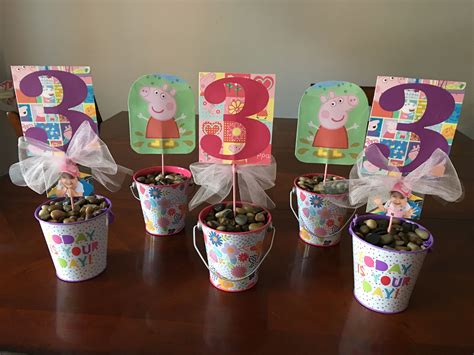 Table Decorations Peppa Pig Birthday Party Peppa Pig Birthday Peppa