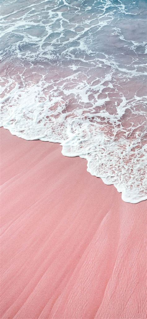 pink wawes phone Wallpapers di 2020 | Fotografi pantai ...