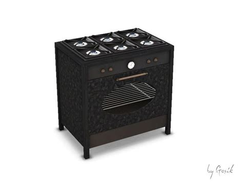 Gosiks New Vintage Kitchen Stove Sims 4 Cc Furniture Sims 4 Kitchen