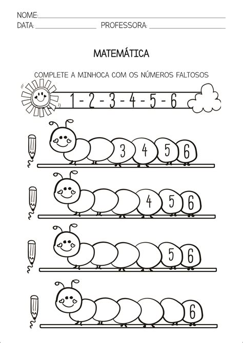 Atividade De Matemática Educação Infantil 1 Ano Scaled Pedagogia