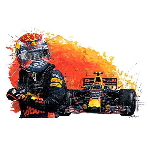 Max Verstappen 2017 Red Bull Racing Print Motor Sport Magazine