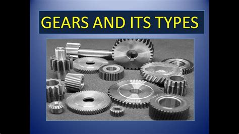 Gears And Its Types Youtube
