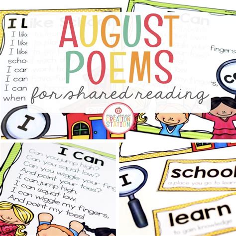 This August Poems For Shared Reading Is A Great Resource To Introduce