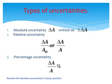 Uncertainty in a single measurement. Assessment Of Total Uncertainty In The Final Result Part 2