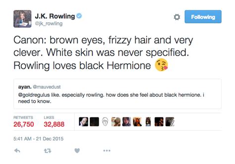 Buzzfeed On Twitter J K Rowling Says She “loves Black Hermione” Vefkv5lpzv