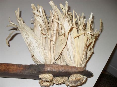 Beautiful Early Antique Primitive Corn Husk Broom Ebay Sold 247