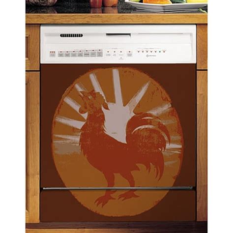 Appliance Arts Weathered Painted Rooster Dishwasher Cover 13412846