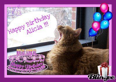 Happy Birthday Alicia Greeting Cards Happy Birthday Birthday