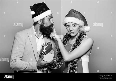 Boxing Day Secret Santa Winter Corporate Party Office Christmas Party Happy Man And Woman